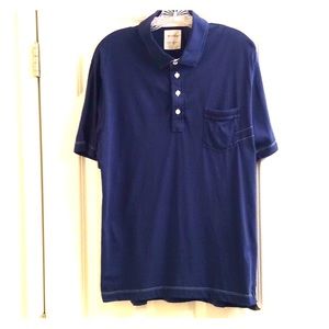 Billy Reid Blue Polo Shirt